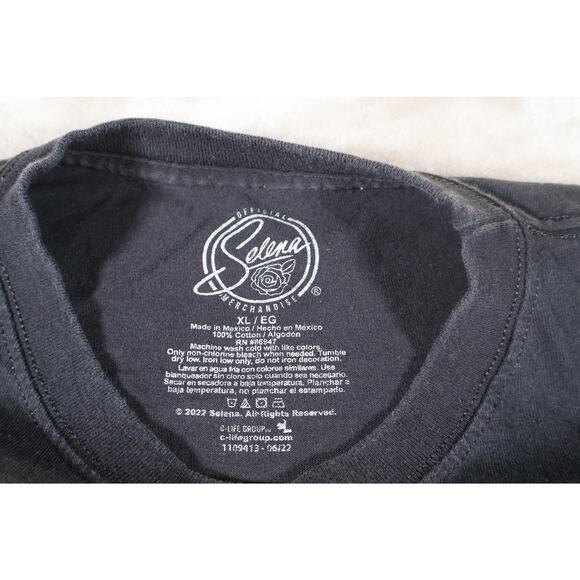 Selena Shirt Mens XL Black Official Merch Latin Singer Tee Graphic Music 2022 - Picture 4 of 7